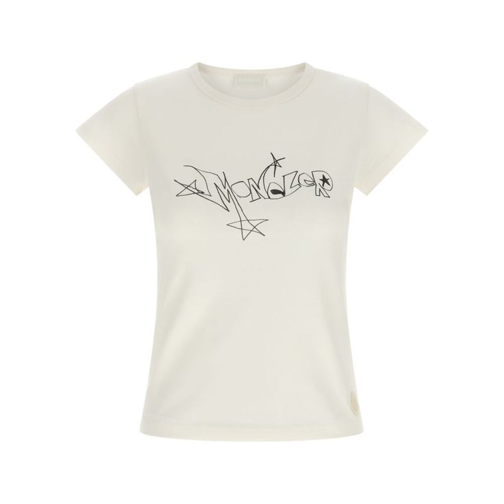 Moncler White Cotton Women's T-Shirt